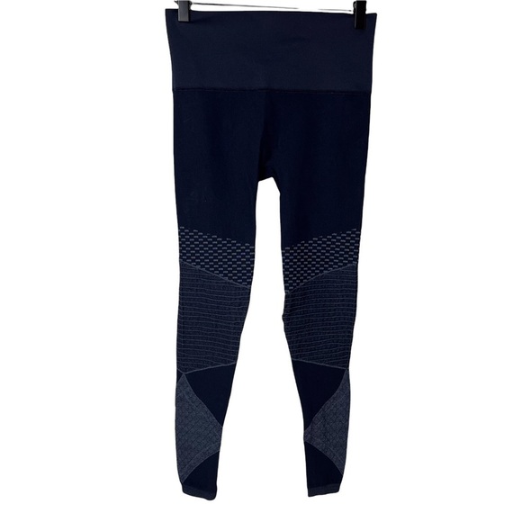 Spanx Look At Me Now Seamless Moto Leggings Indigo Sky Blue Size Medium 50200 - Picture 3 of 9